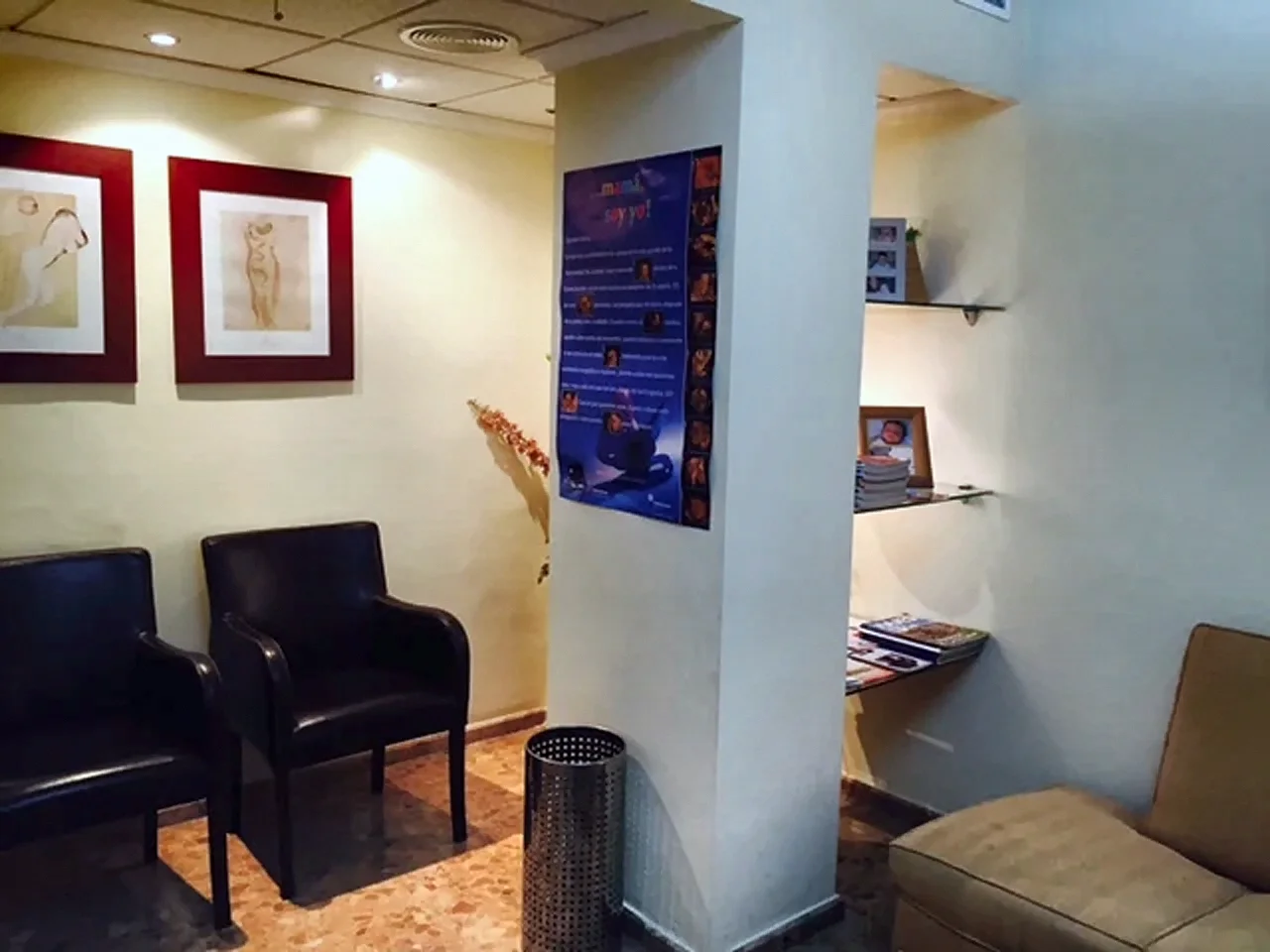 The clinic's waiting room