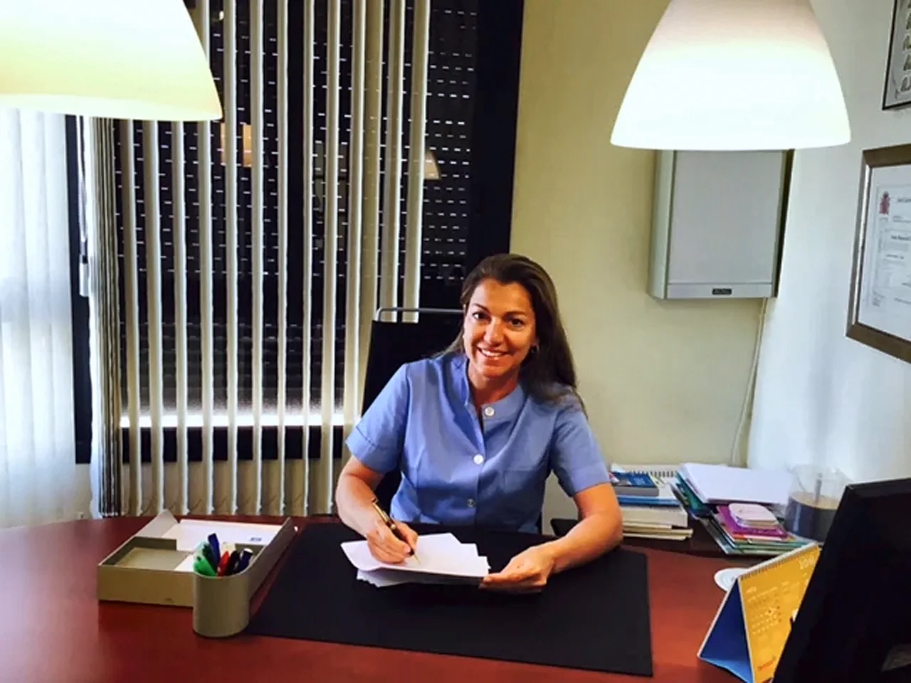 Dr. Carmen Baixauli in her consulting room